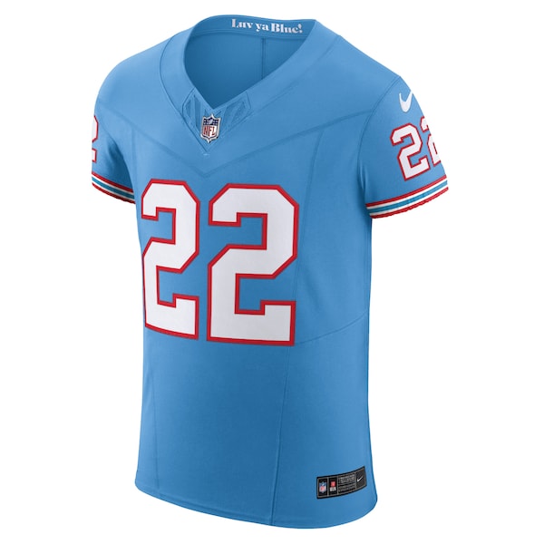 Derrick Henry Tennessee Titans Nike Oilers Throwback Vapor F.U.S.E. Elite Jersey - Light Blue