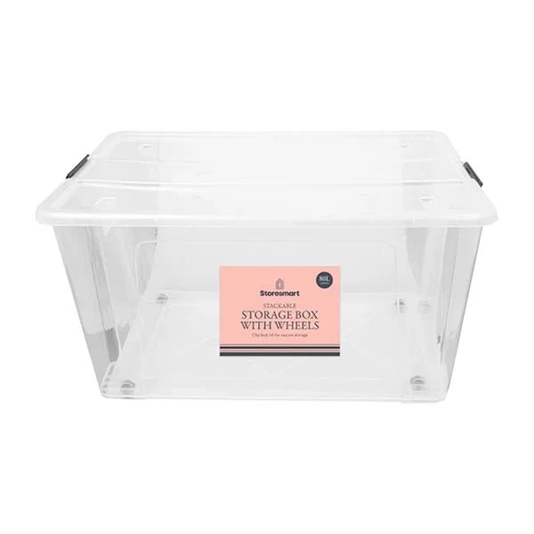 Storesmart Storage Box With Wheels 80L