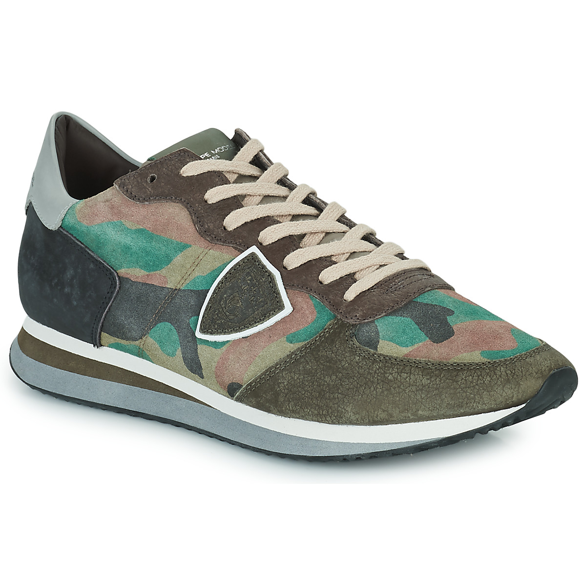 Philippe Model - TROPEZ X LOW MAN - Camouflage / Kaki