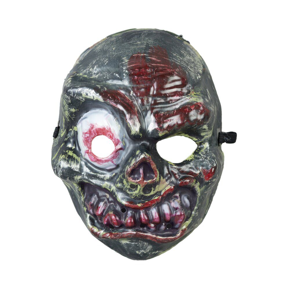 Masque Halloween enfant zombie gros yeux plastique 17x22,5cm