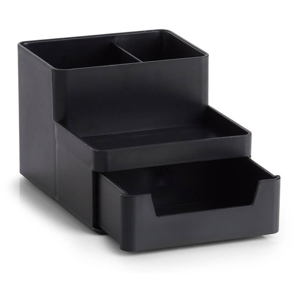 OUT Organizer na biurko z plastiku, 11,2 x 15,5 x 9,5 cm