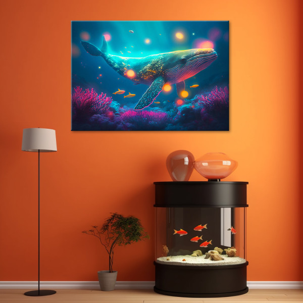 Feeby Obraz, Magiczny wieloryb 60x40