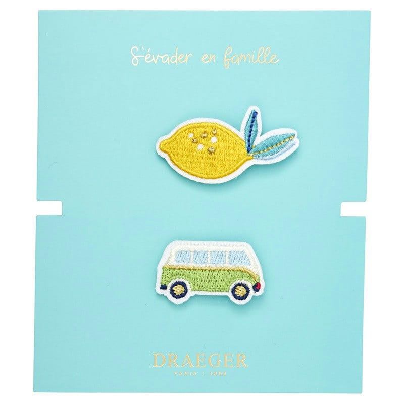 - Broche brodée van