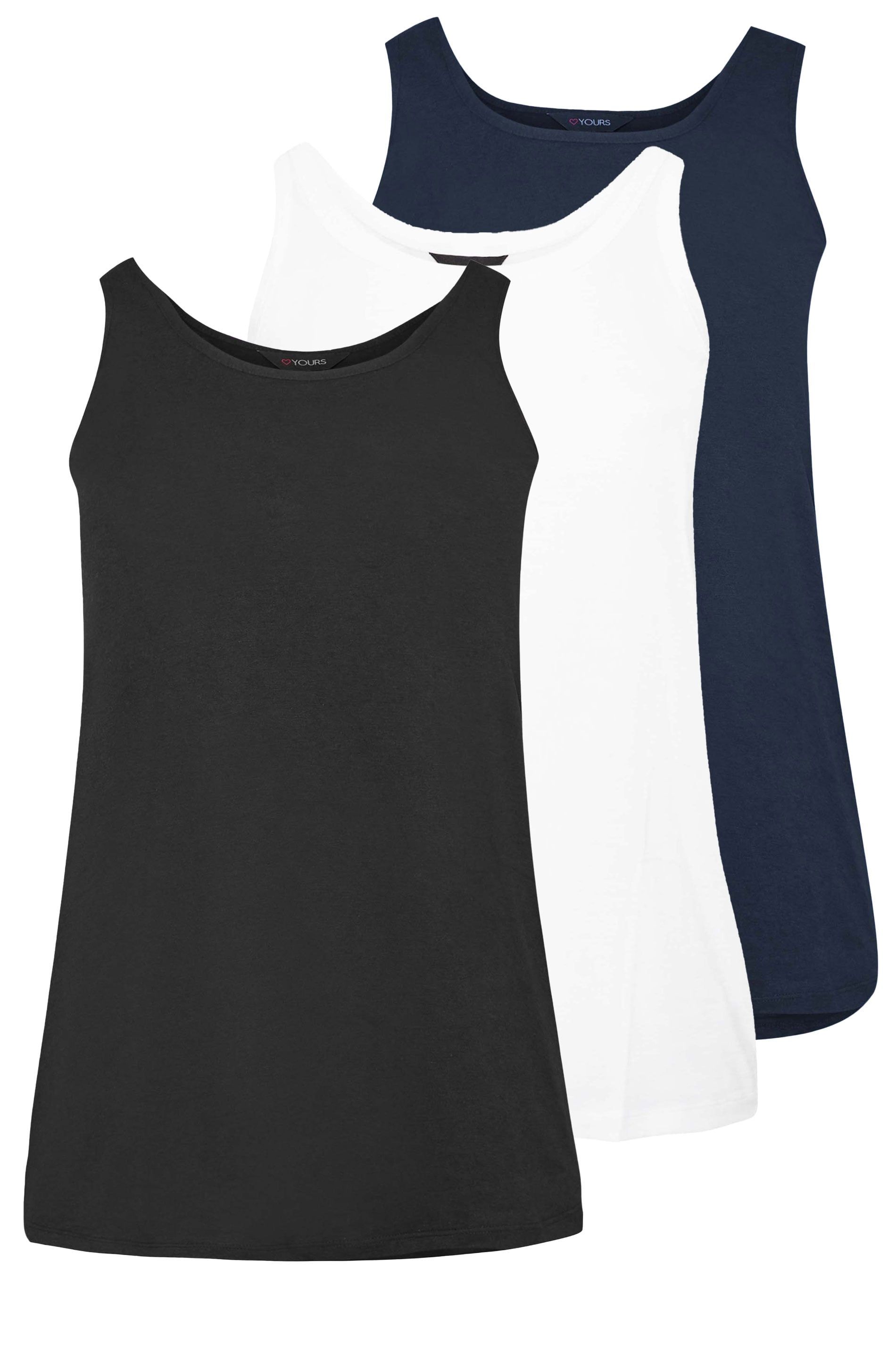 Yours 3 Pack Core Vest Tops