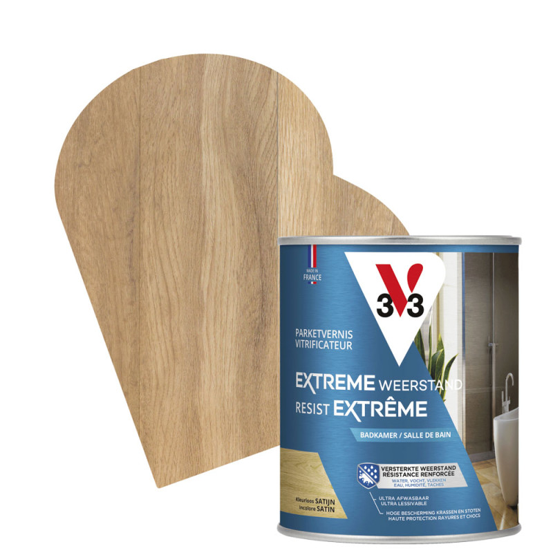 Vitrificateur de salle de bain Resist Extrême incolore satiné 0,75 L