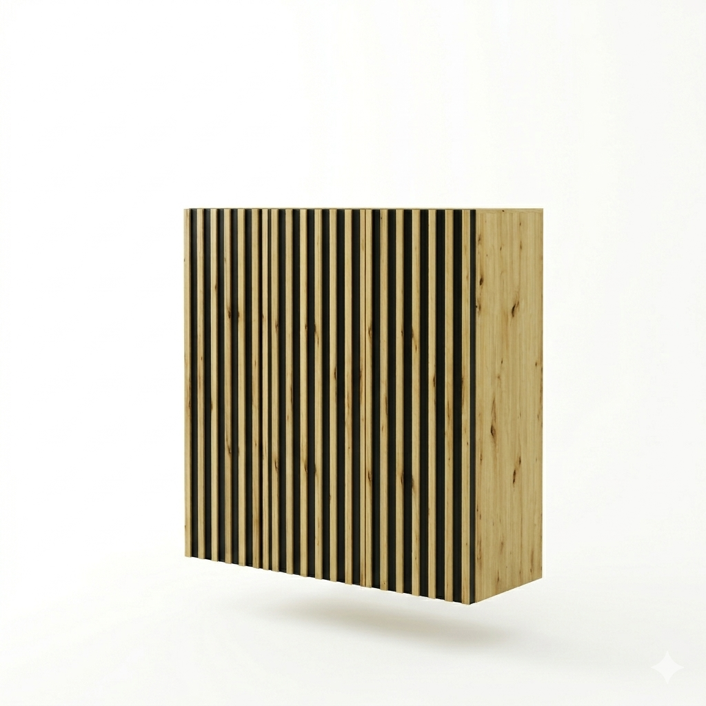 Komoda Loft Z Lamelami Zestaw Trend 9 Dab Artisan