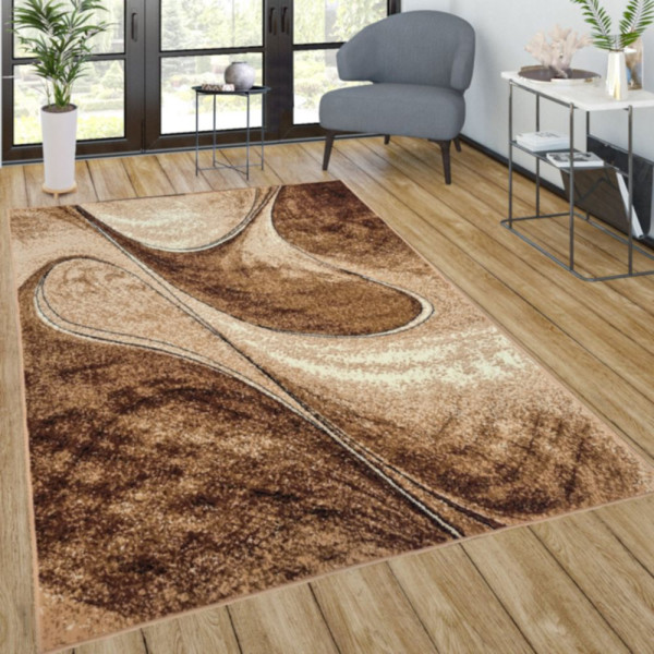 Dywan nowoczesny beżowy do salonu pokoju 013 - 70x130 cm - modny solidny