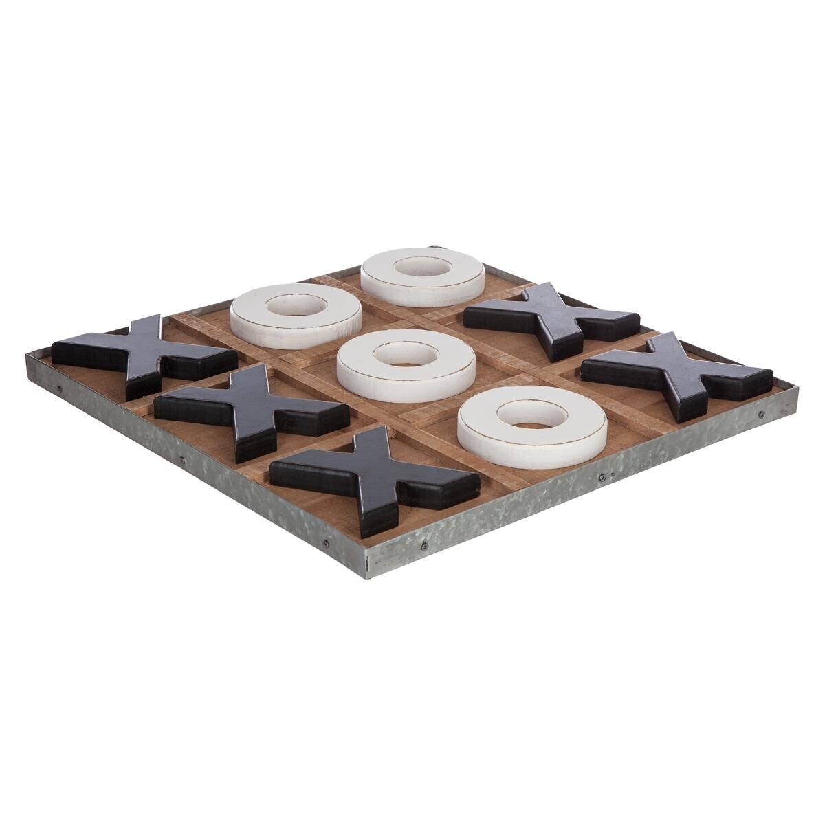 Tic-tac-toe game wooden 35x35 cm