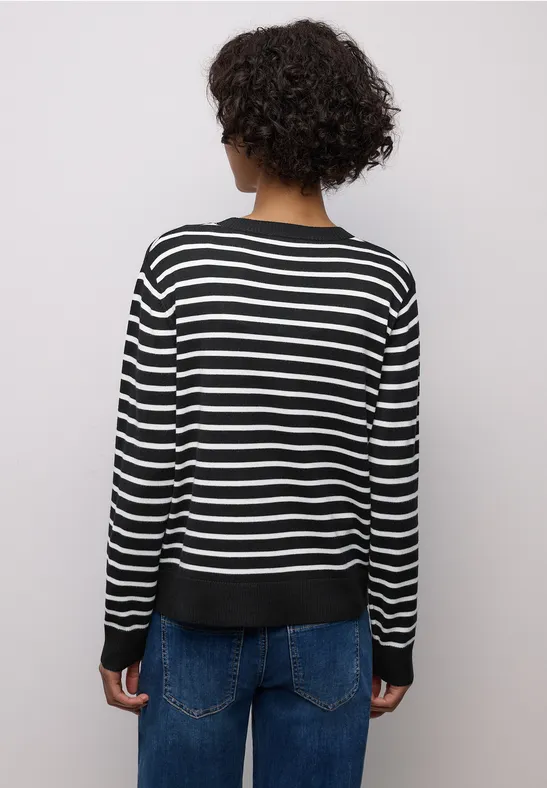 Gestreifter Cardigan