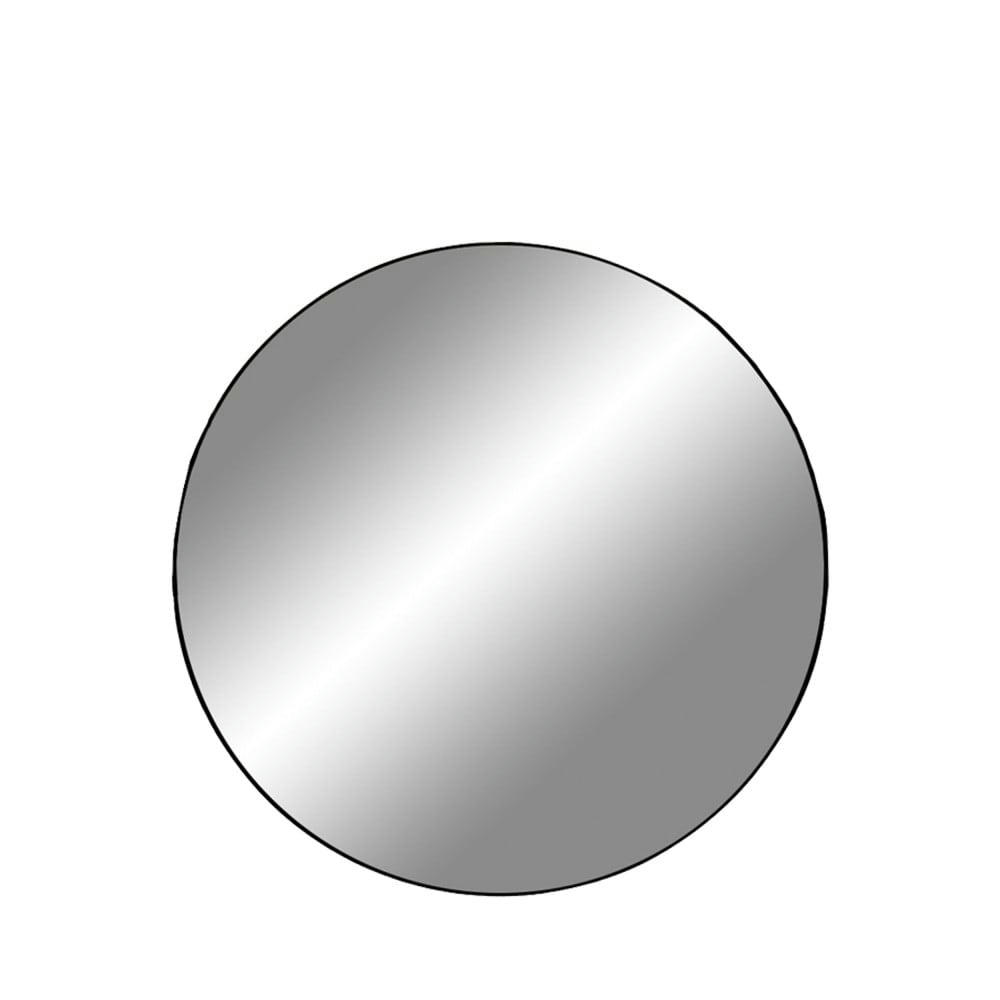 JERSEY - Miroir métal noir D40cm