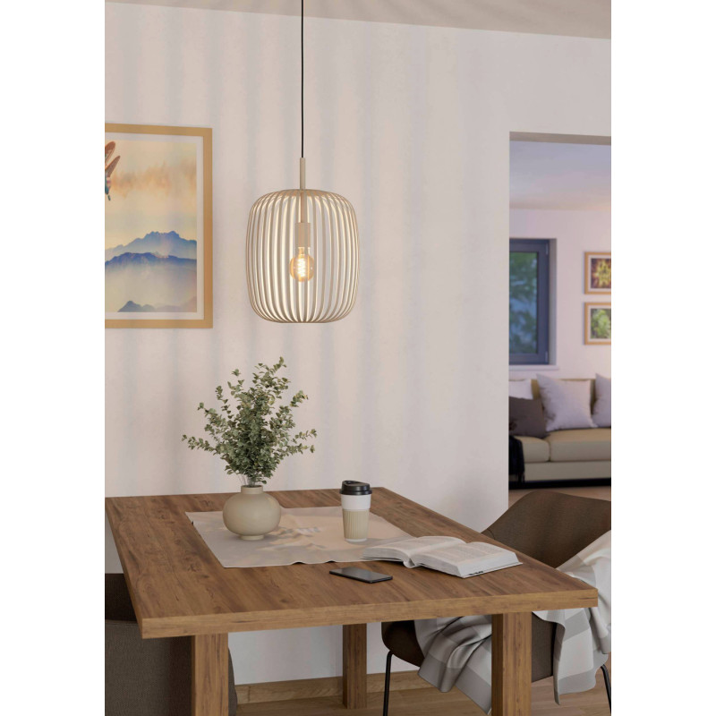 Suspension Romazzina sable Ø 32,5 cm E27 40 W EGLO