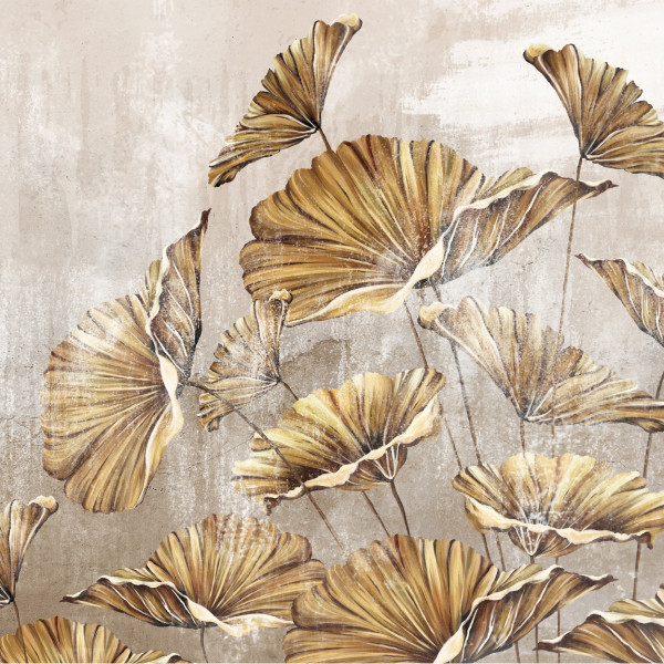 Fototapeta Ścienna KWIATY Liście Vintage 90x60cm