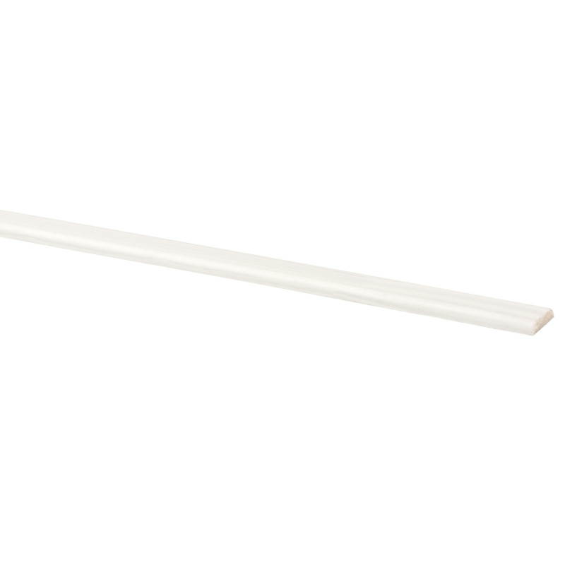 Moulure de recouvrement en pin blanche 270 x 1,9 x 0,4 cm
