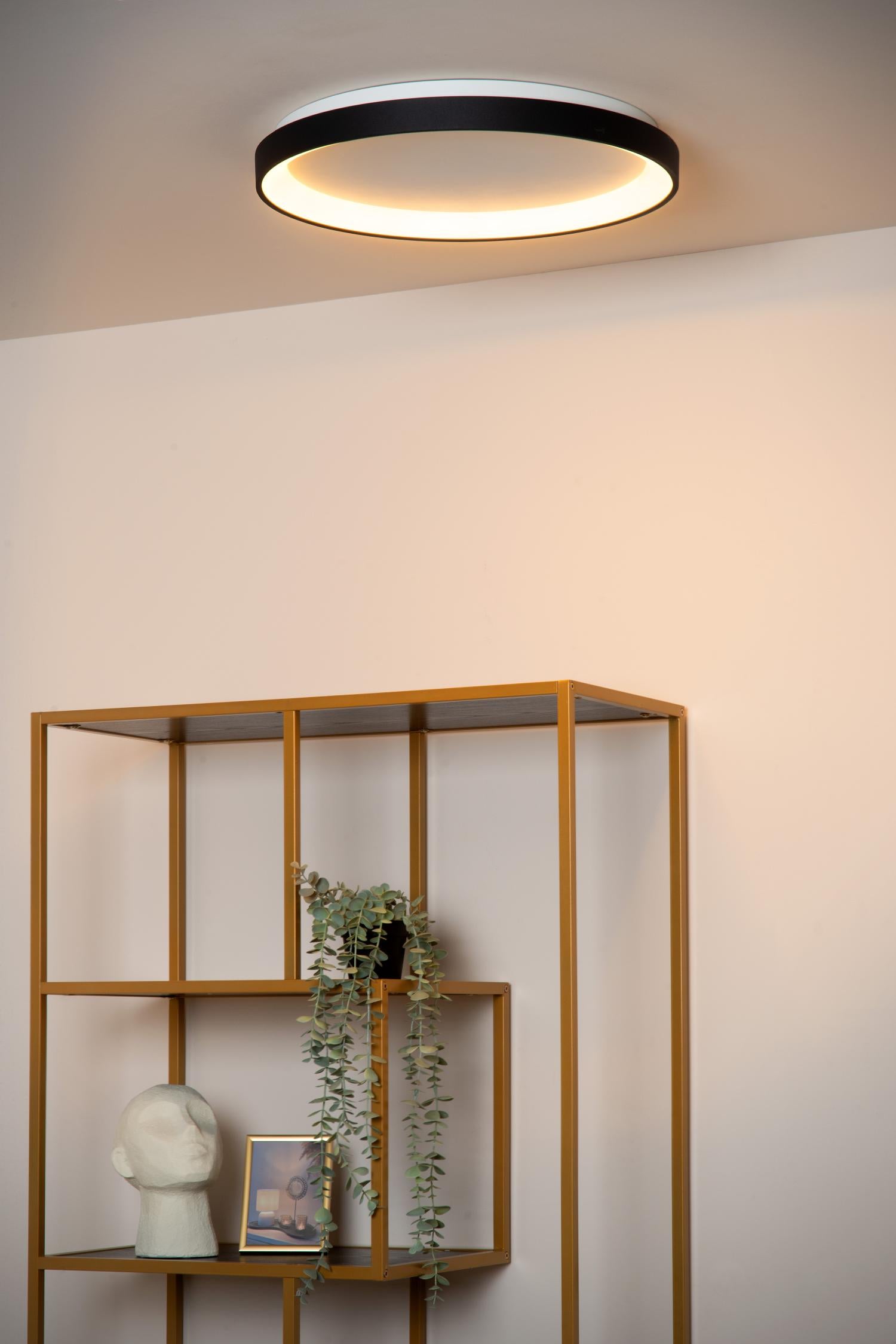 Lucide plafonnière VIDAL - Geïntegreerde LED - Zwart