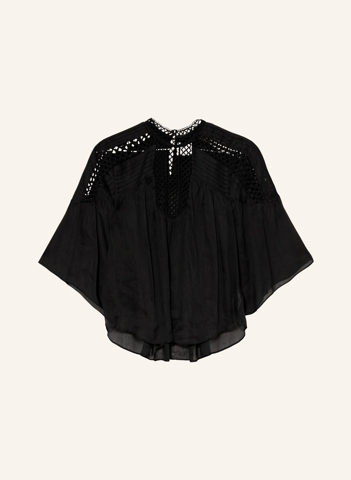 MARANT ÉTOILE Blusenshirt PARINA mit Spitze und Plissees