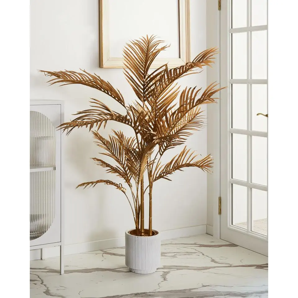 ARECA PALM - Kunstplant - Goud - 160 cm - Kunststof