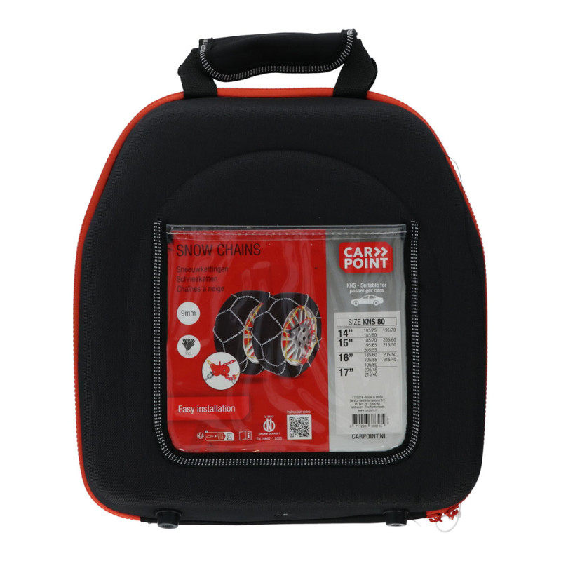 Chaîne à neige KNS-80 9 mm 2 pièces CARPOINT