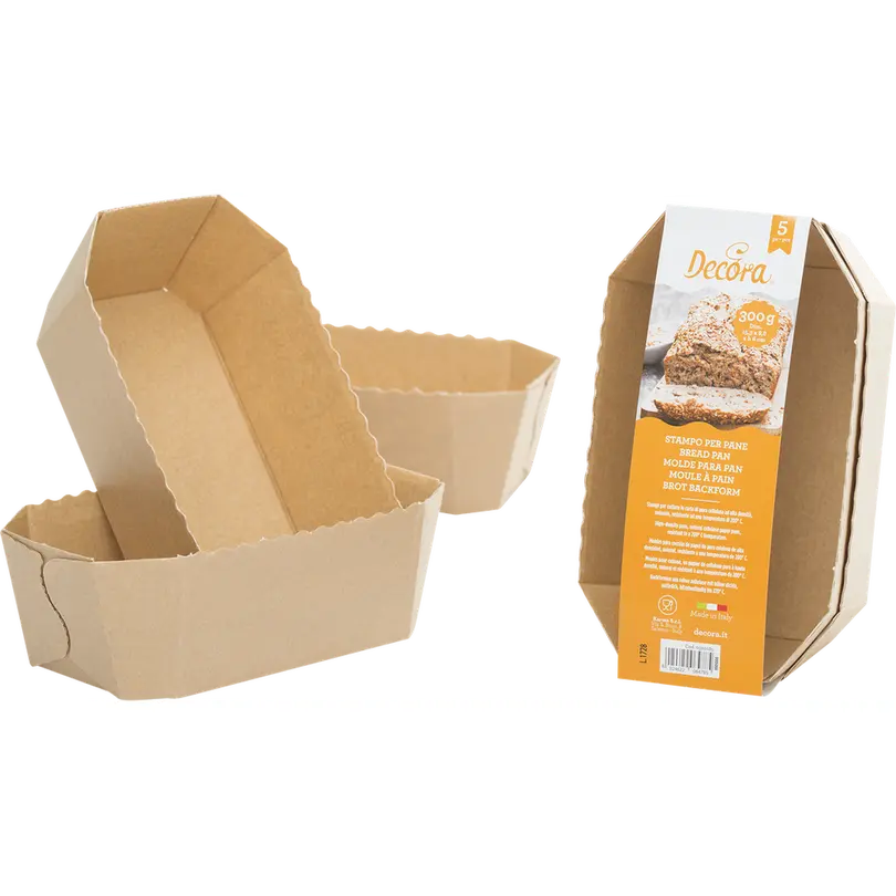 Backform 5er-Set Cake-Brotbackformen