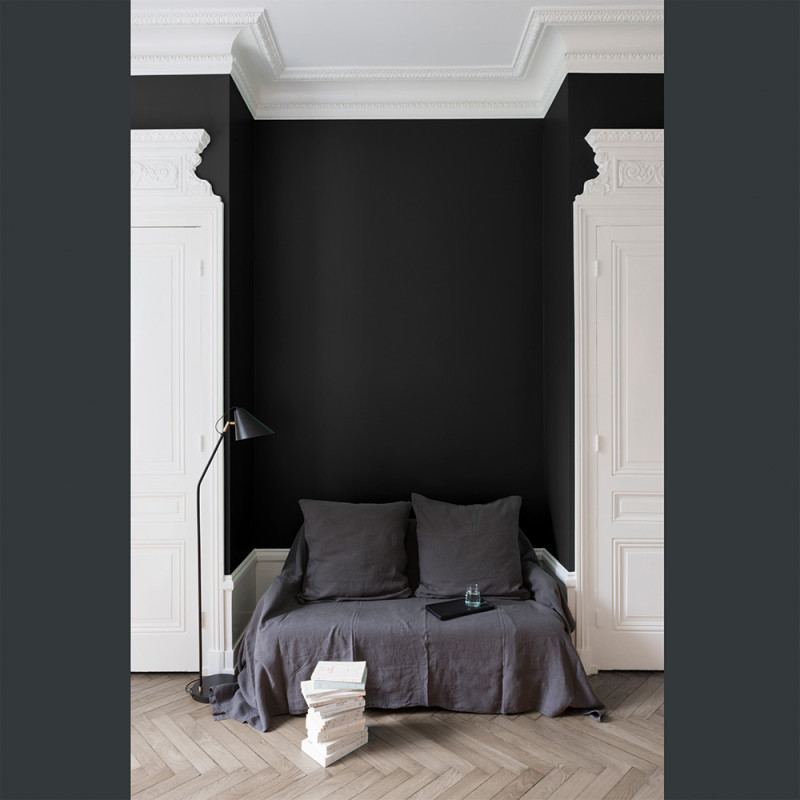 Peinture pour murs Velours de Peinture noir smoking mat 0,5 L LIBERON