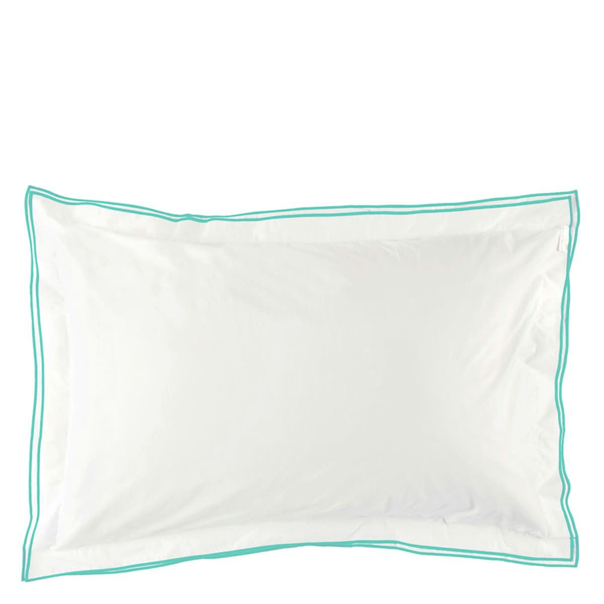 ASTOR - Taie d'oreiller bicolore unie en coton 50x75