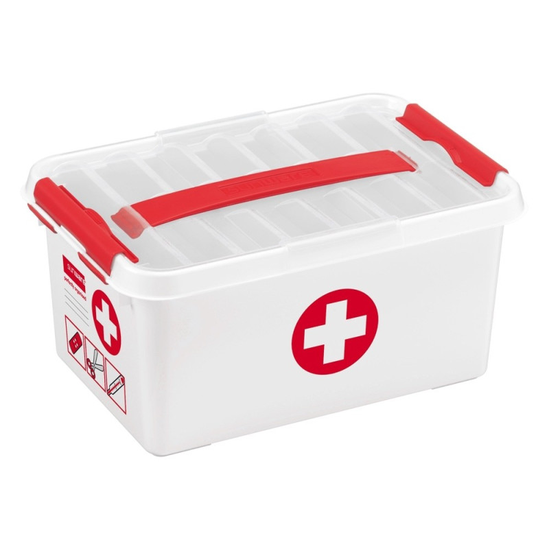 Boîte Premiers secours à compartiments 6 L SUNWARE