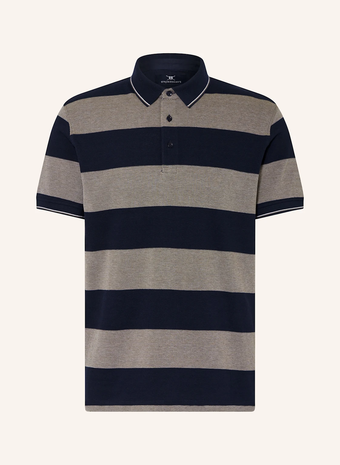 STROKESMAN'S Piqué-Poloshirt