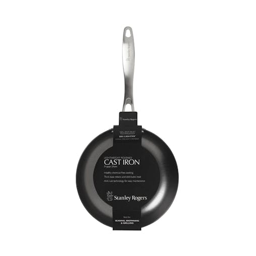 Stanley Rogers 2pc Lightweight Cast Iron Bundle Frypan 24cm Cooks Pan 30cm