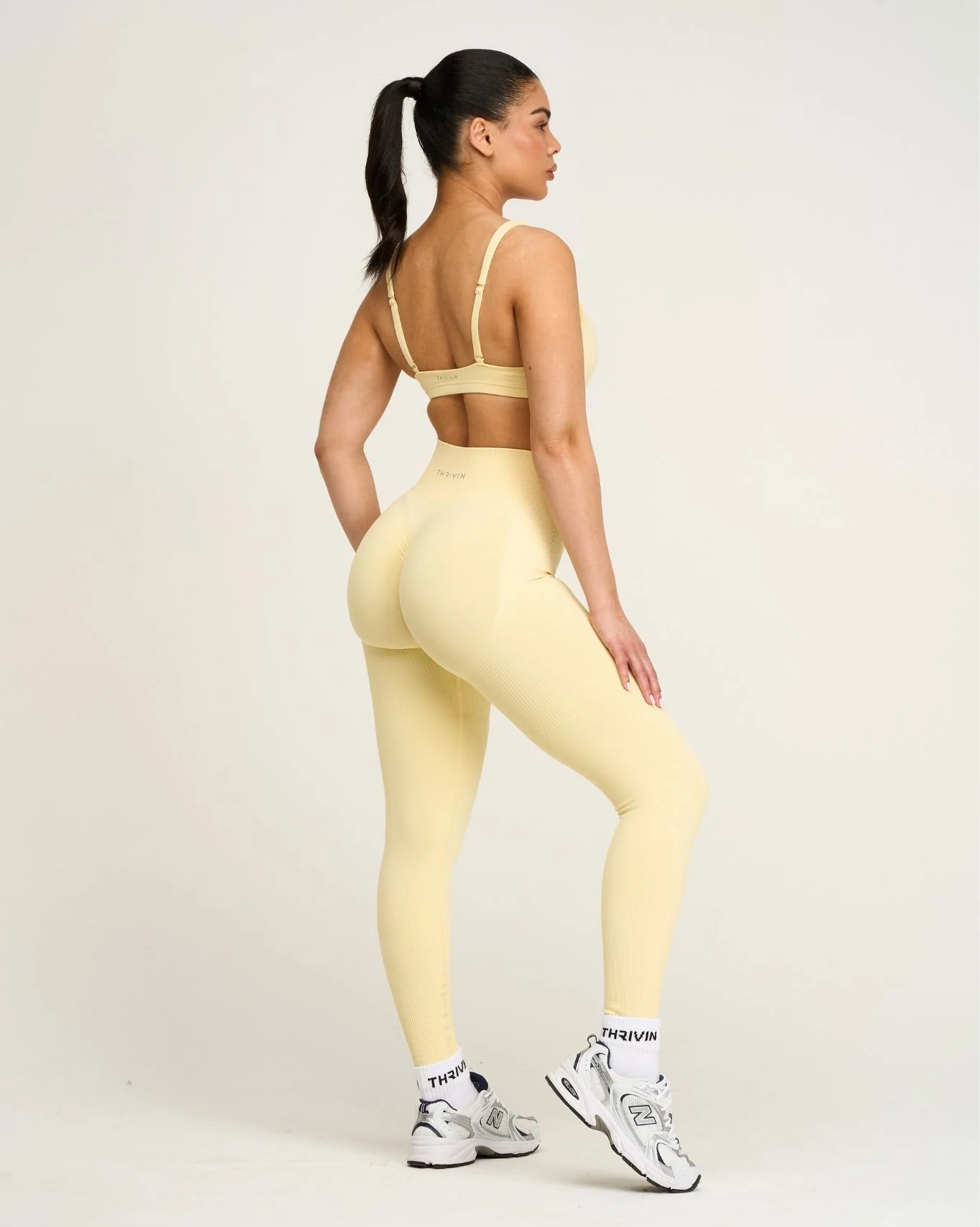 Elevate™ Sculpting High Waist Scrunch Leggings | Golden Butter