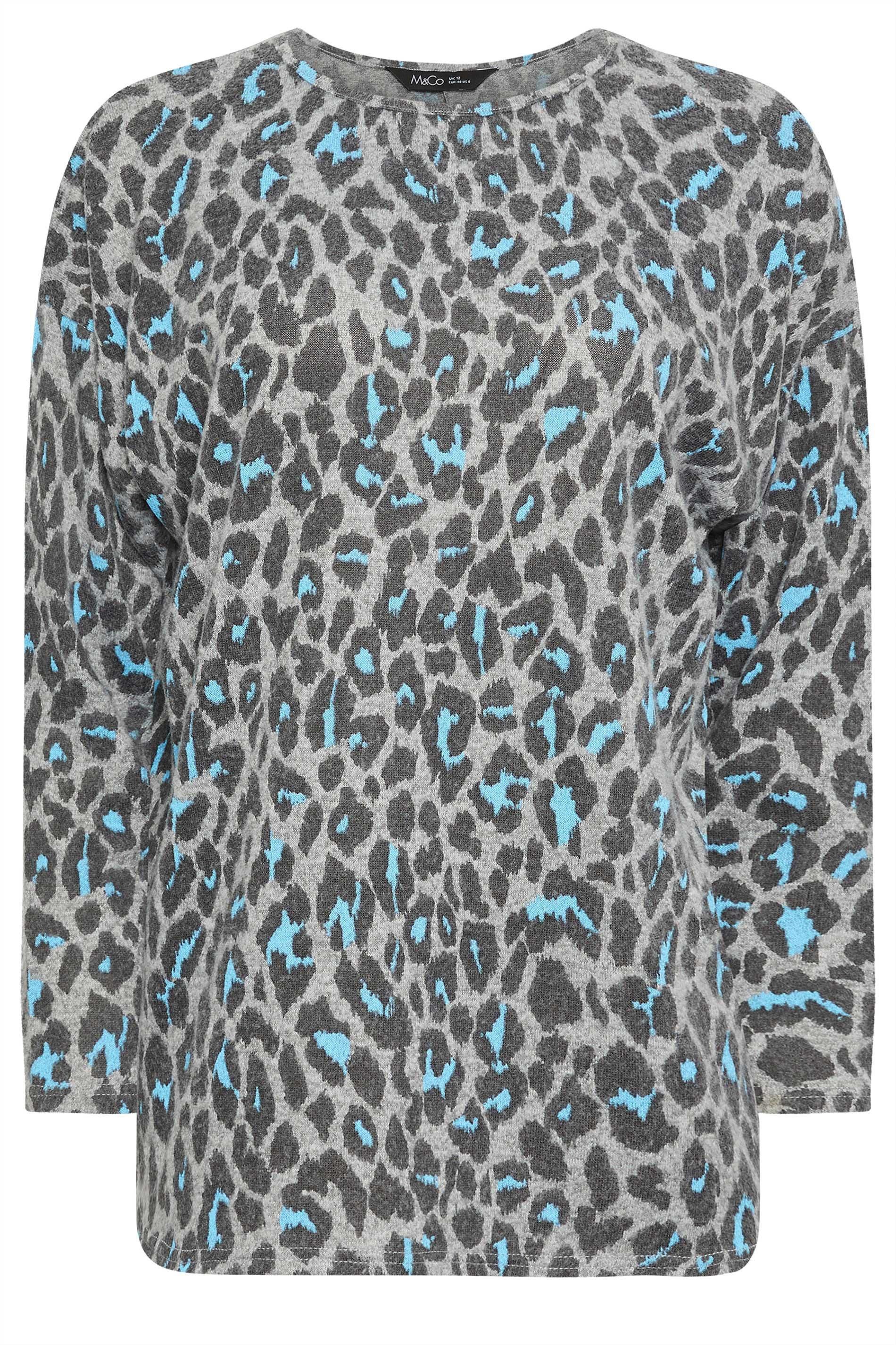 M&Co Leopard Print Jumper