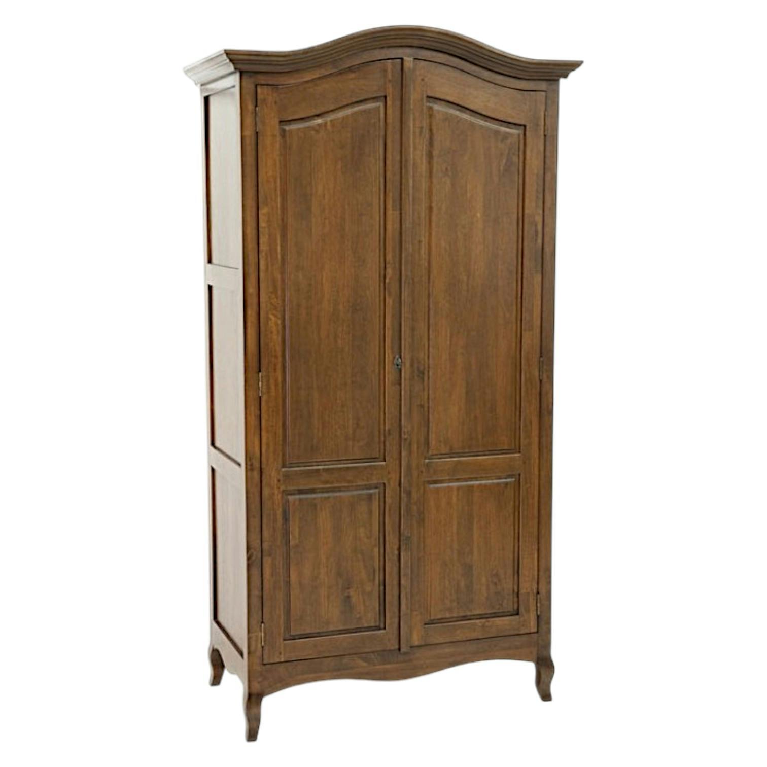 Armoire 2 portes hévéa massif 105x200cm TRADITION