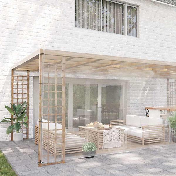 Bâche transparente avec œillets 6x10 m PVC