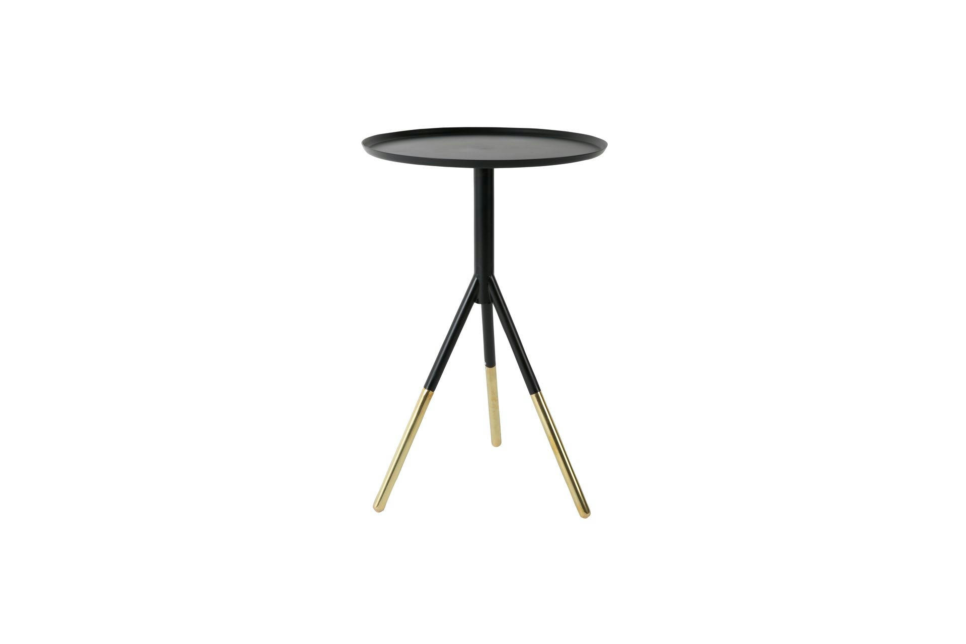 ELIA - Table d'appoint en laiton noir