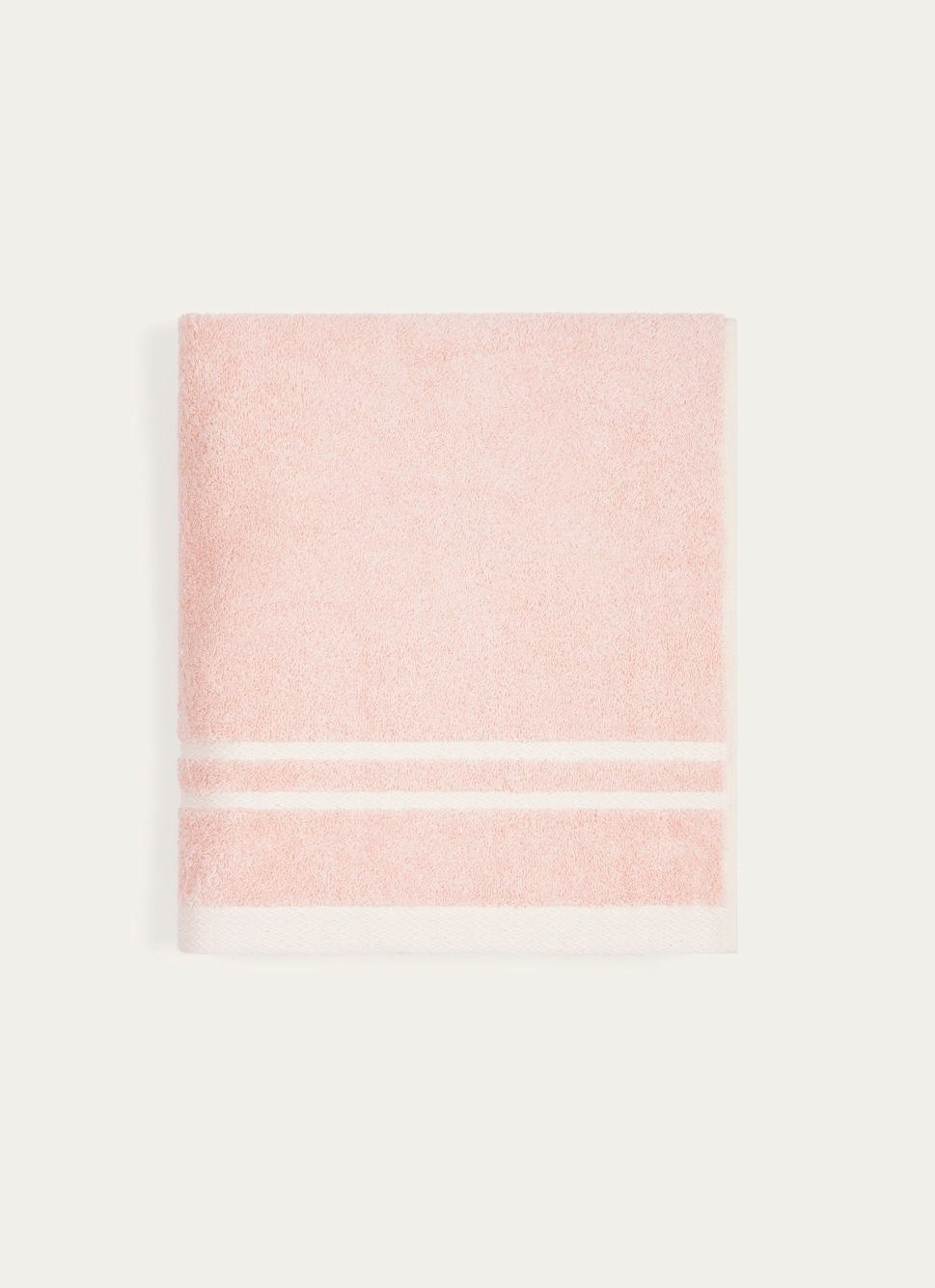 DRAP DE BAIN CHINÉ EN COTON BIO ROSE