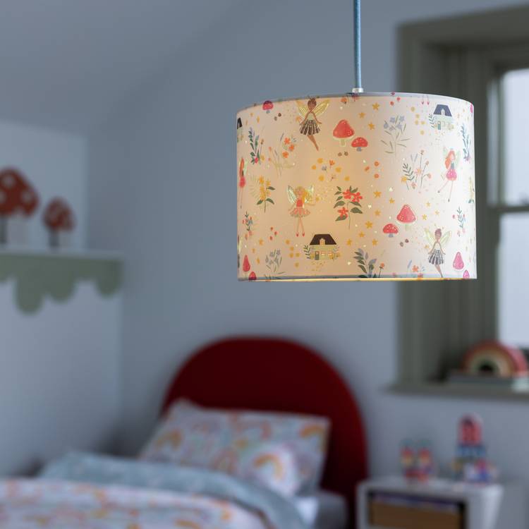 Habitat Kids Pink Story Time Glow in Dark Lampshade - 25cm