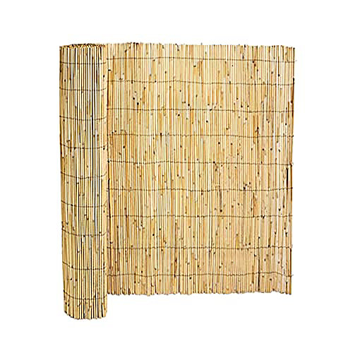 Lot de 2 canisse en bambou, clôture de jardin, brise vue, couverture de protection contre le vent et le soleil - P 150 x L 500 cm