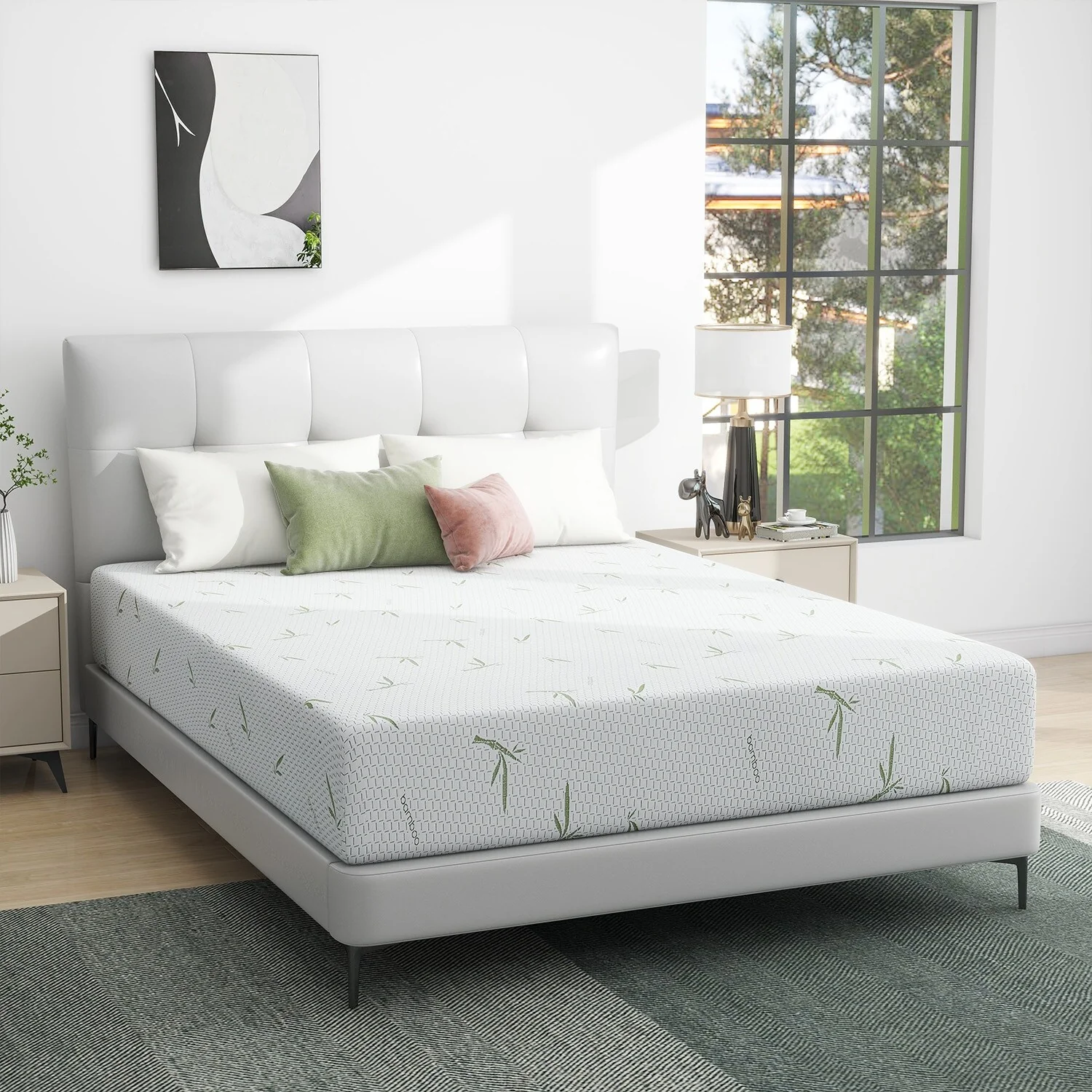 10 Inch Cooling Gel Memory Foam Mattress / Cooling Gel Foam / Pressure Relieving / CertiPUR-US Certified / Bed-in-a-Box