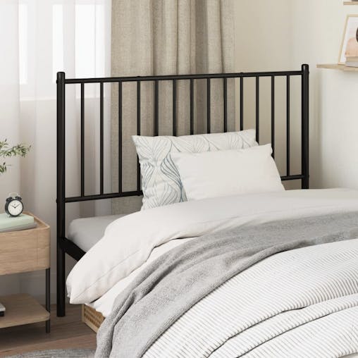 NNEVL Metal Headboard Black 107 cm