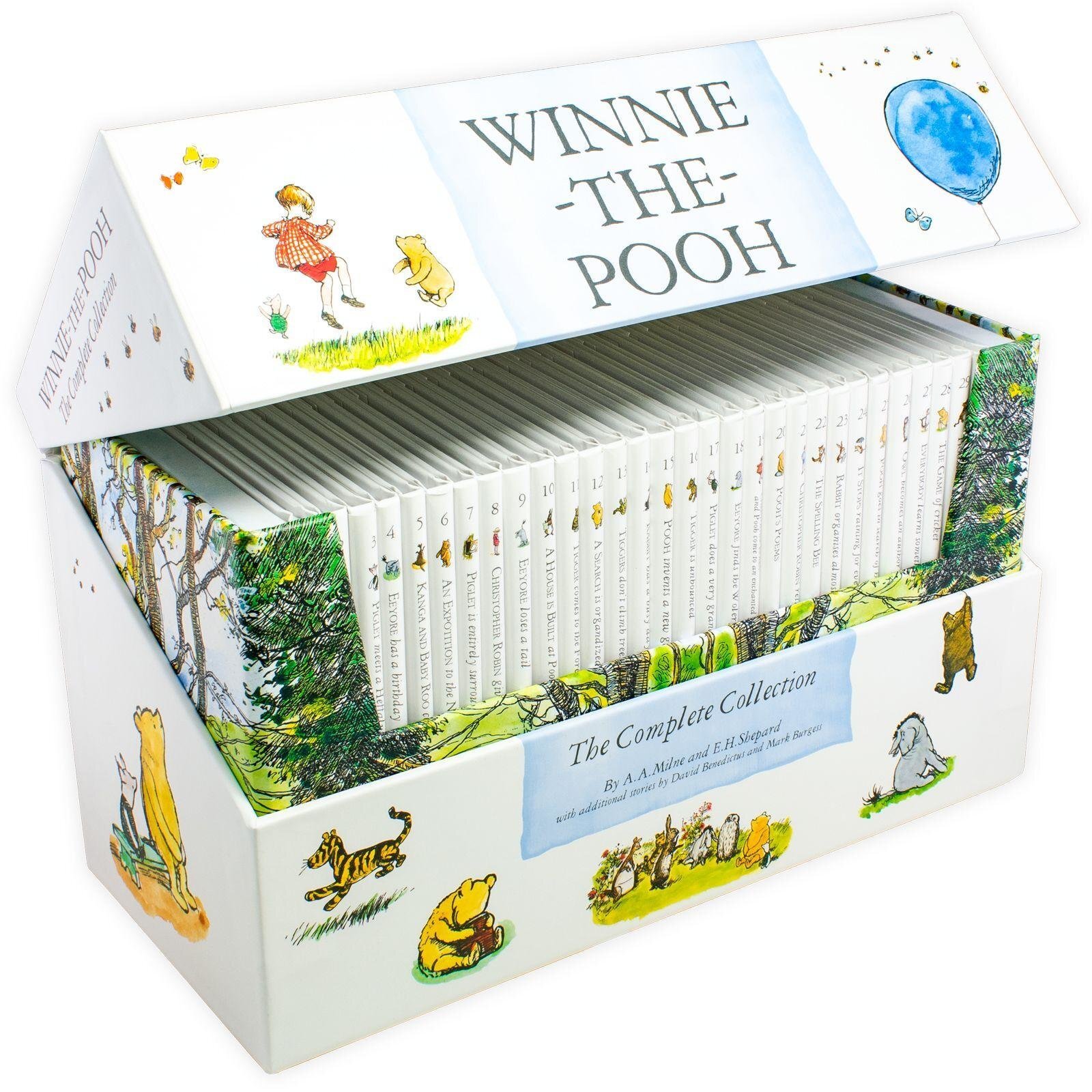 Winnie the Pooh Complete Collection 30 Books Box Set by A. A. Milne - Ages 3+ - Hardback