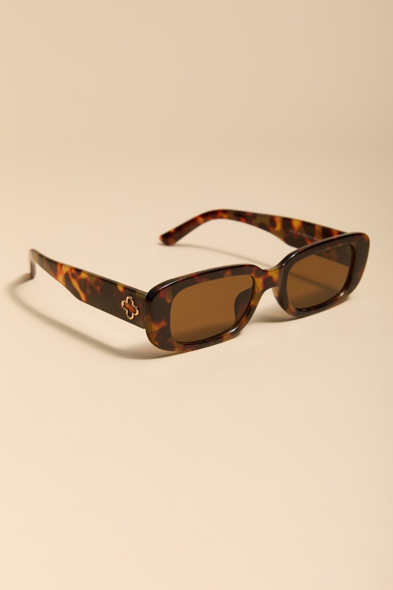Julia Tort Shell Round Sunglasses