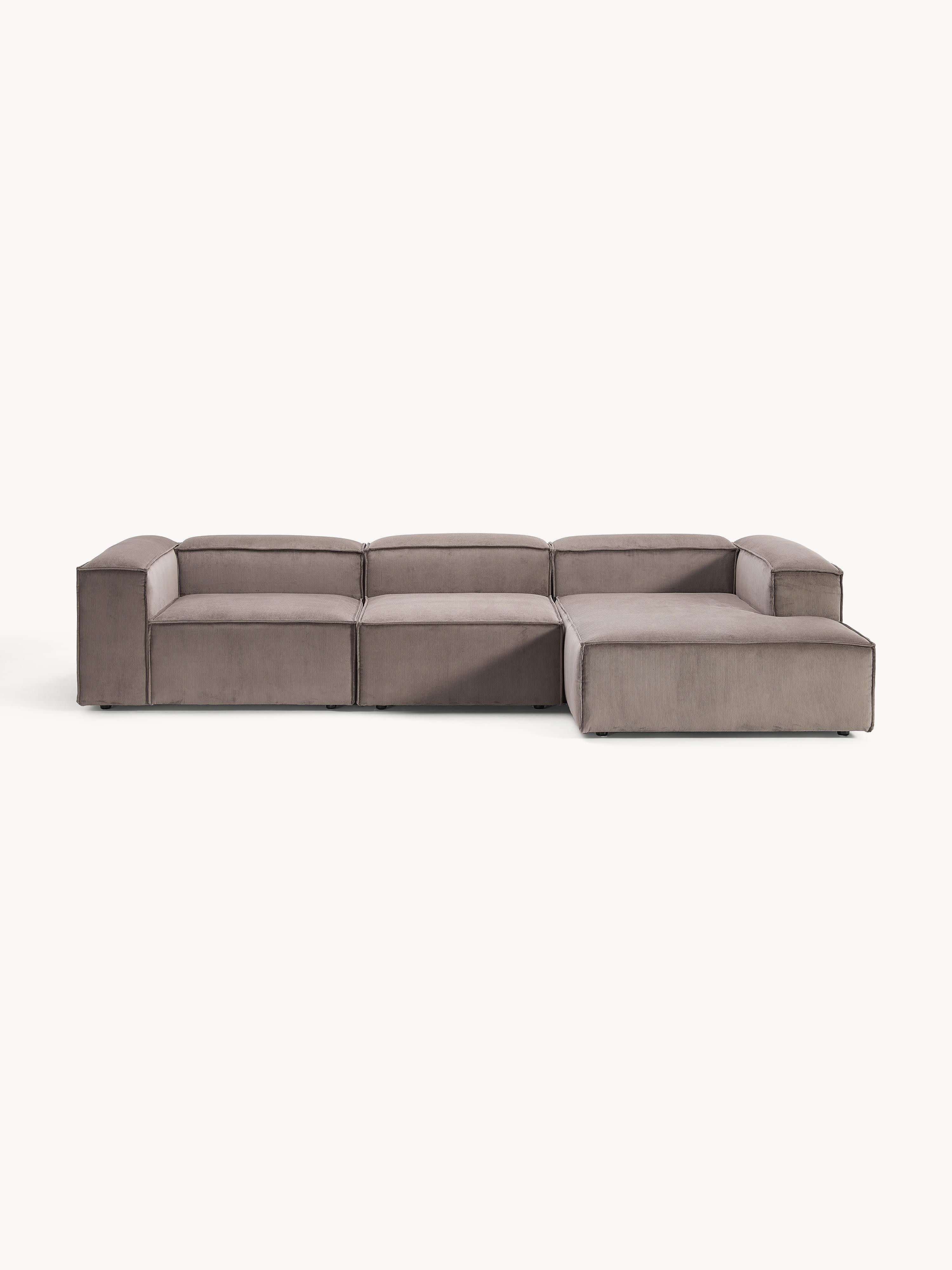 Modulares Ecksofa Lennon (4-Sitzer) aus Cord