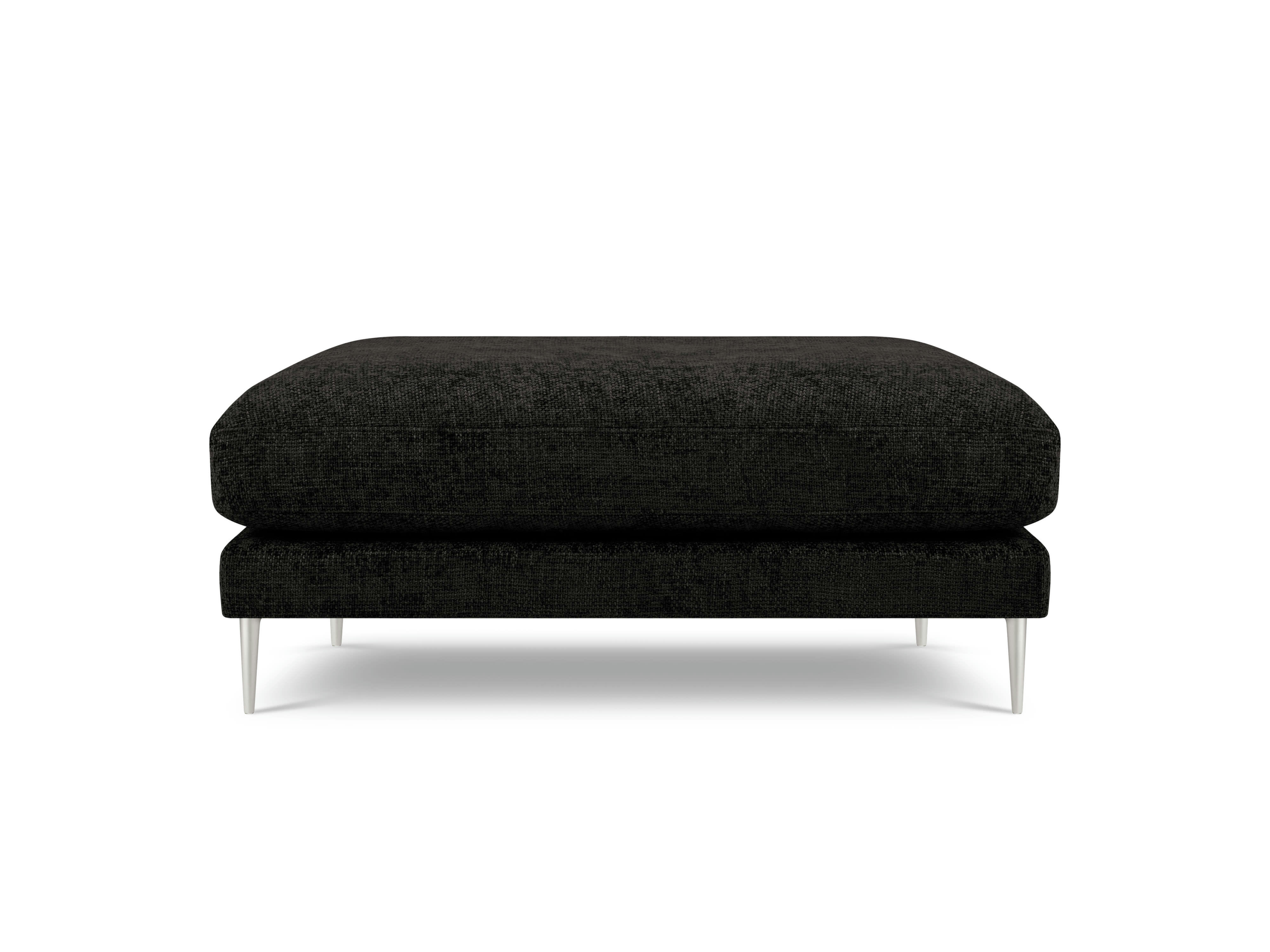 JOG - Pouf en tissu structuré gris foncé