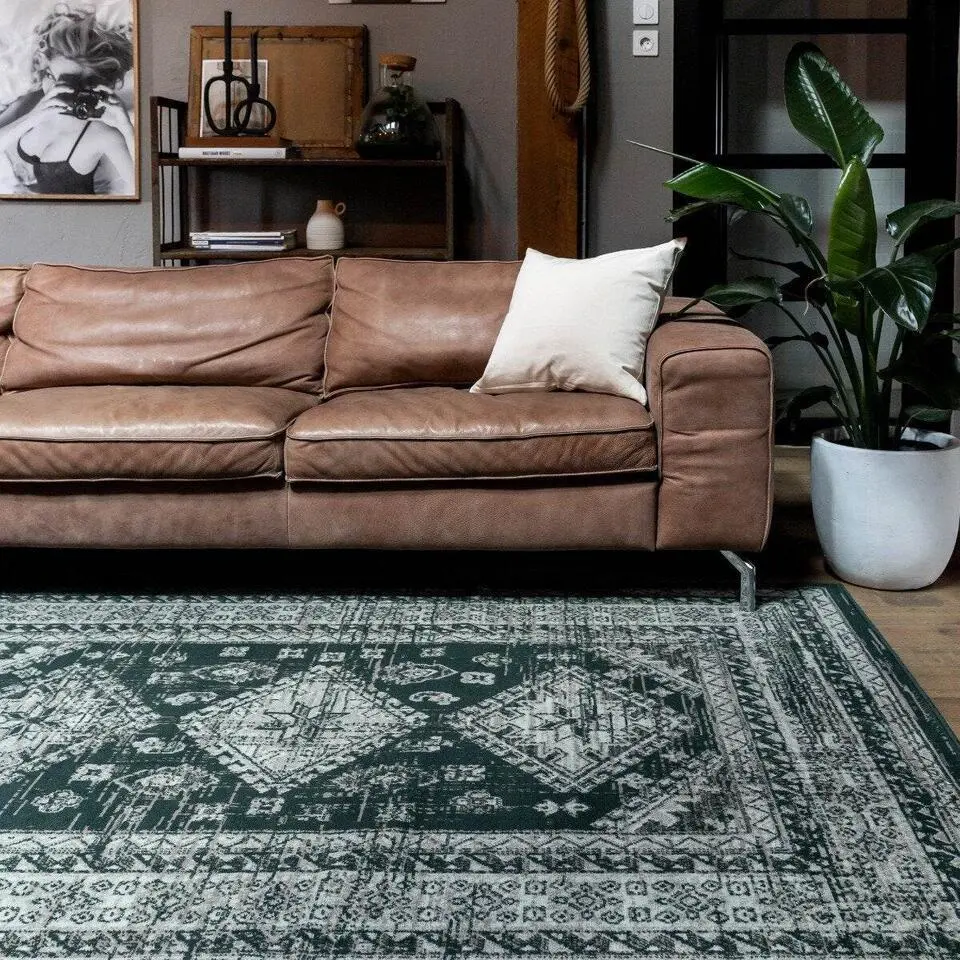 Interieur05 Vintage Vloerkleed Aila Groen - 280 x 190 cm