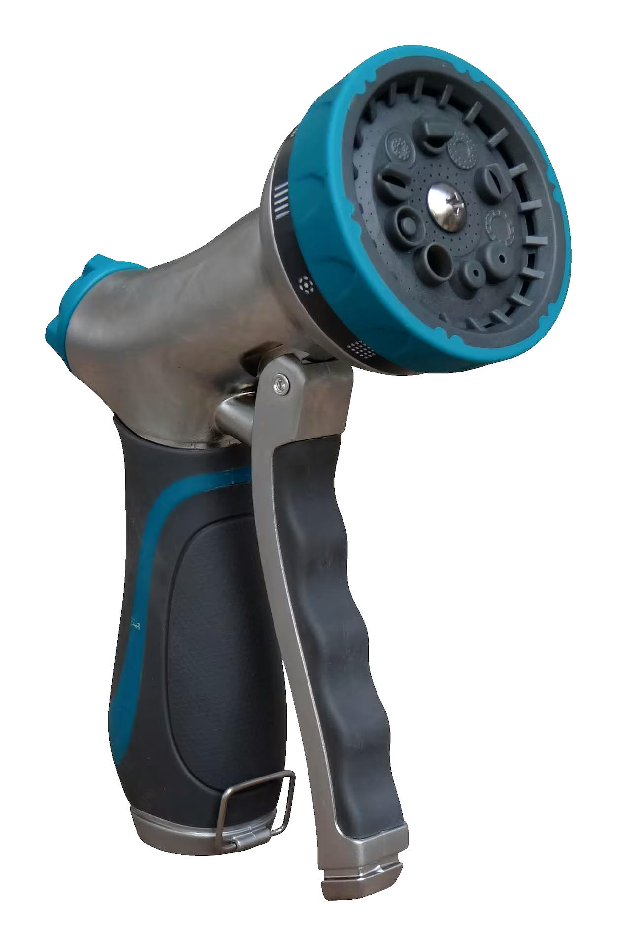 Yardworks Dry Seal Zinc 10-Pattern Front-Trigger Garden Water Hose Spray Nozzle