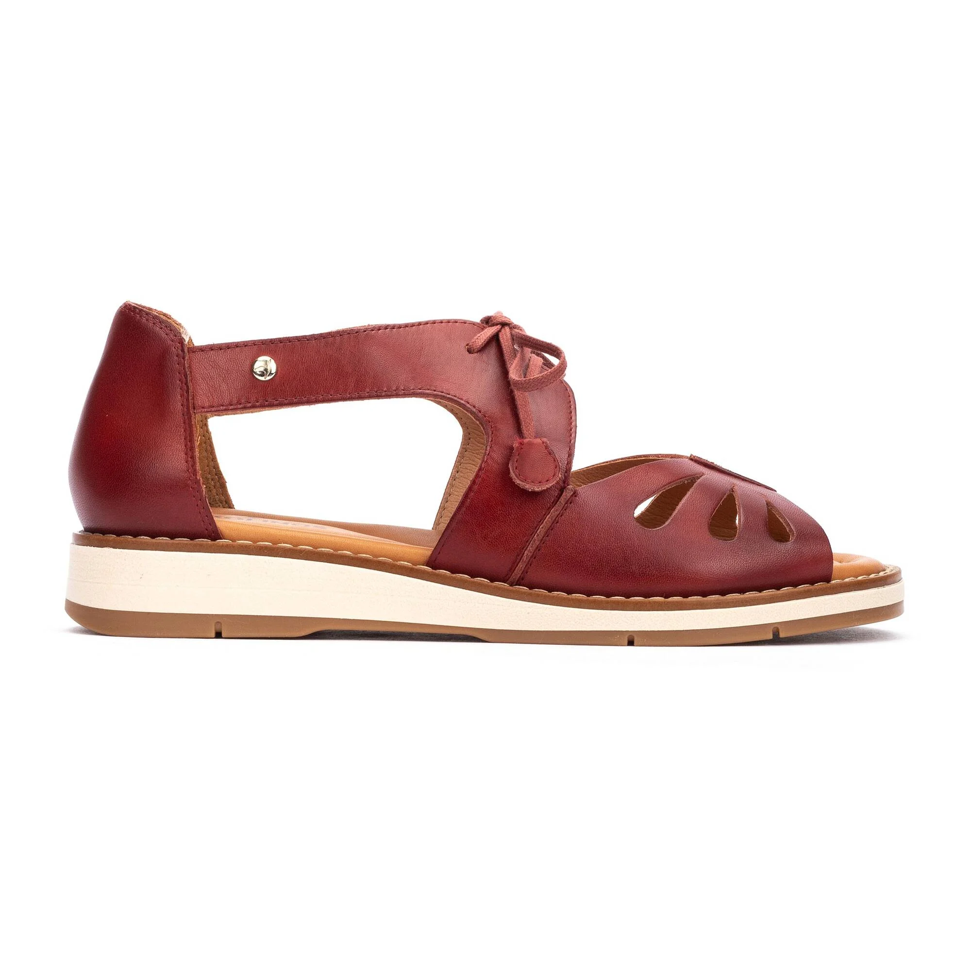 ROQUETAS - Sandalias planas con cordones para mujer