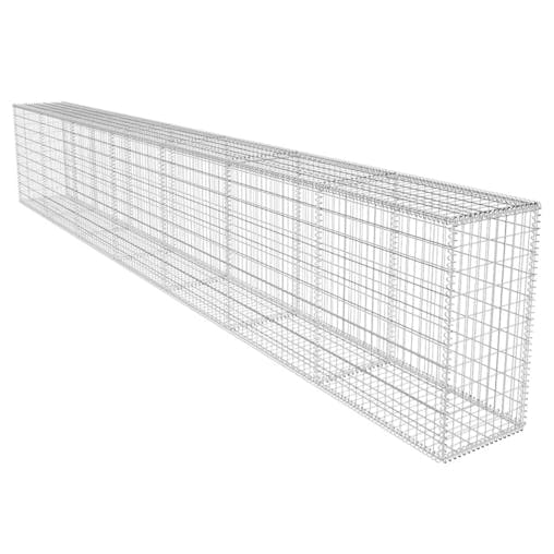 NNEVL Gabion Wall with Cover Galvanised Steel 600x50x100 cm