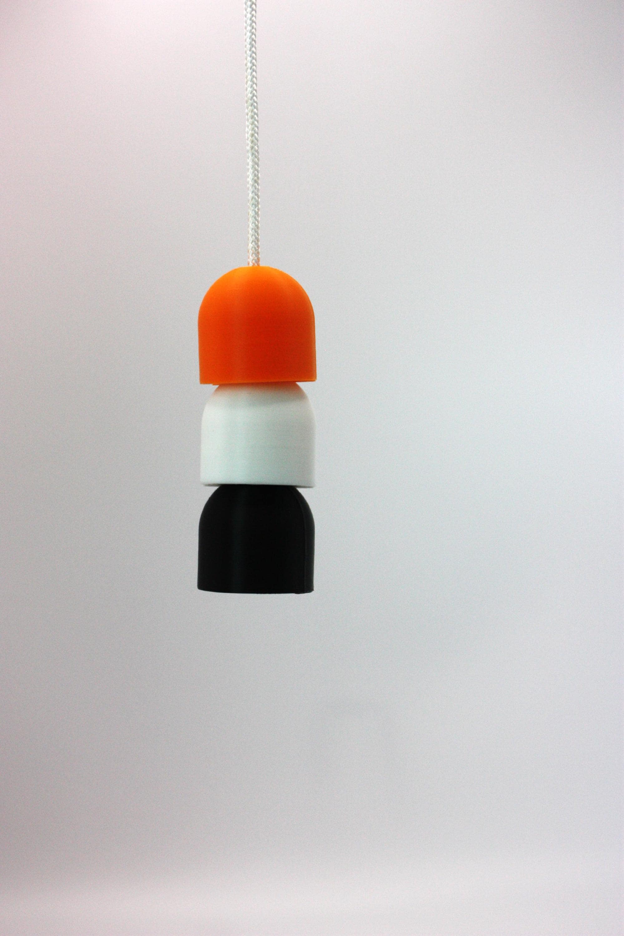 Bathroom light pull cord handle