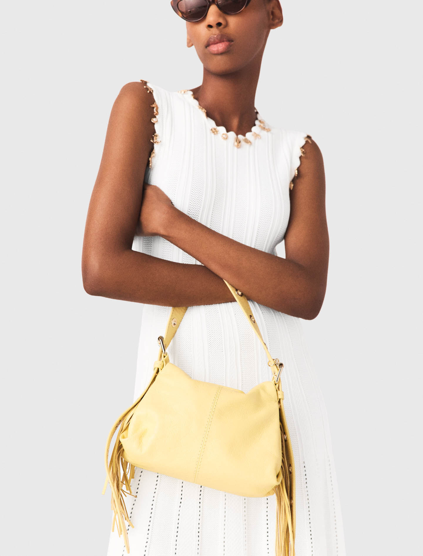 Sac Miss M mini cuir craquelé mat