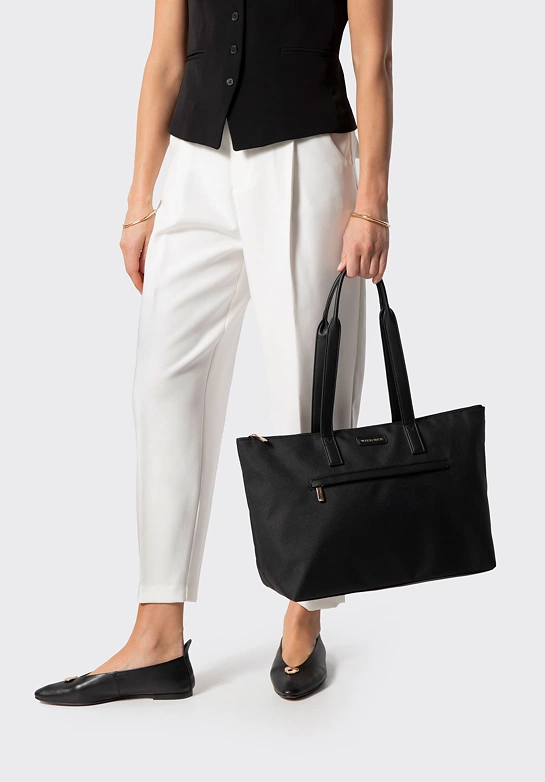 Torebka damska shopper na ramię czarna