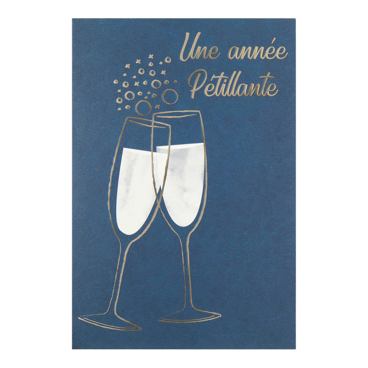- Carte De Vœux Céleste Champagne