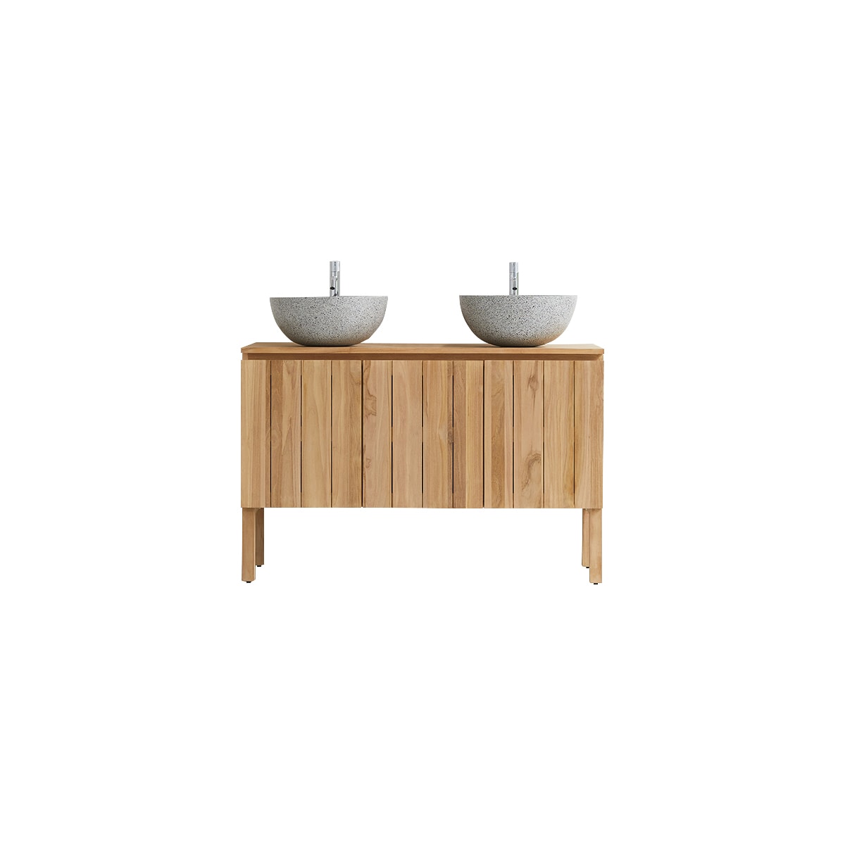 Tikamoon Massief teakhouten badmeubel 120 cm - Naturel